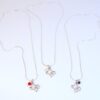 Sterling Silver Texas Charm Necklace Red Coral