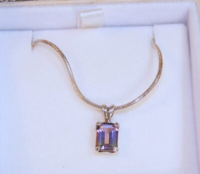 Sterling Silver Lavender Ametrine Necklace