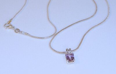 Sterling Silver Lavender Ametrine Necklace