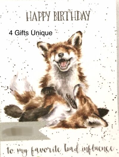 Fox Bad Influence - Birthday Card