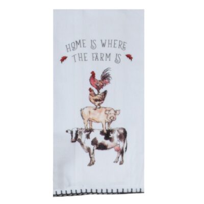 Stacked Animals - Tea Towel