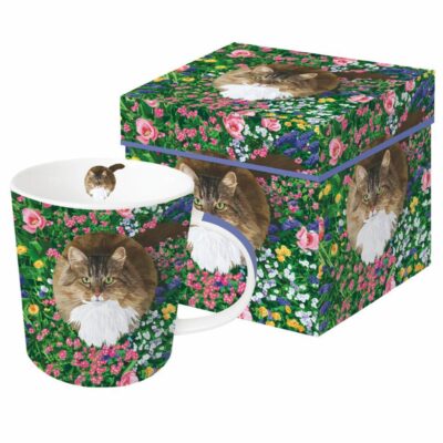 Garden Cat - Pattern Mug