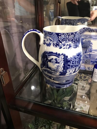 Blue Italian Pitcher