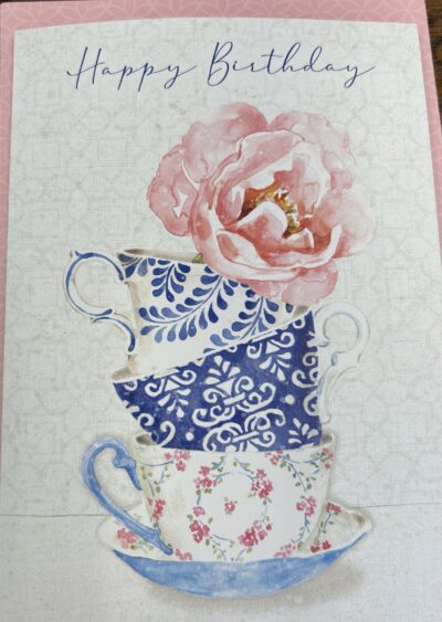 Stacked Teacups BD Card