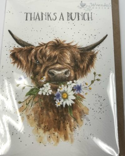 Highland Cow - Thank You Card