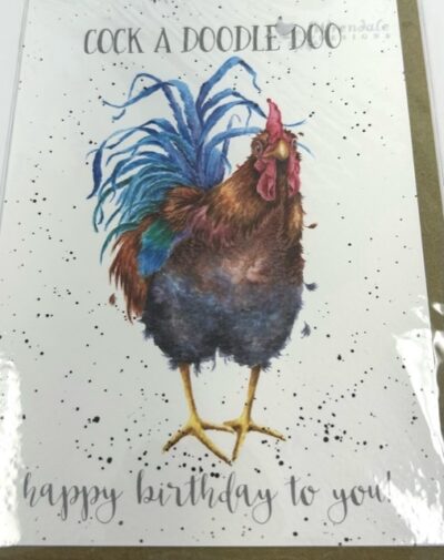 Rainbow Rooster - Birthday Card