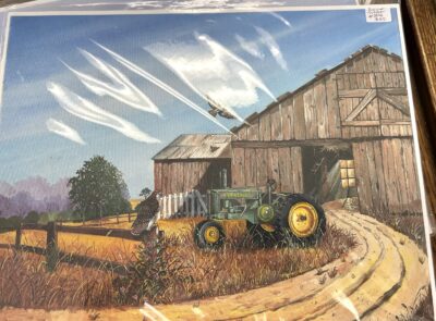 Barn & Tractor Print