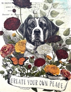 Create Peace Dog Print