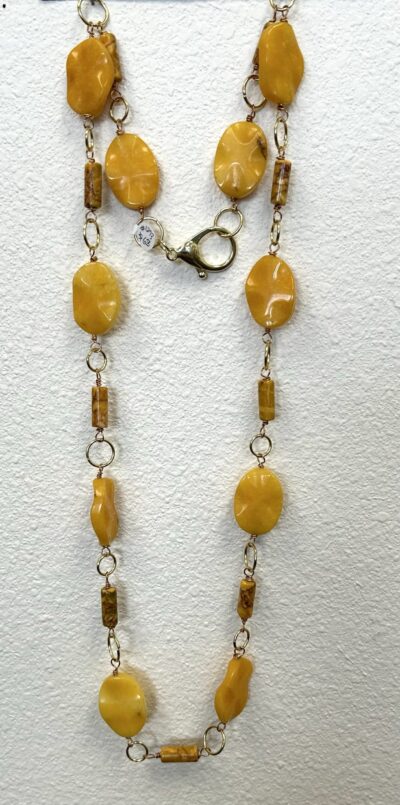 Yellow Jade & Jasper Belt