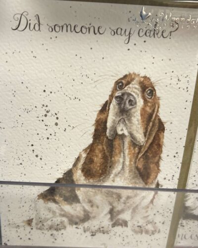 Cake Bassett Hound BD Card