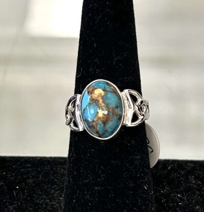 Sterling Silver Copper Turquoise Ring