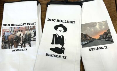 Doc Holliday Silhouette - Tea Towel