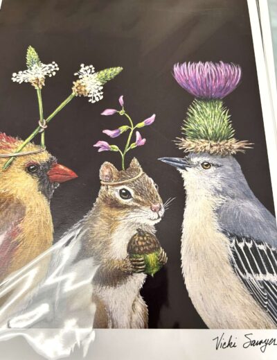 Chipmunk - Bird Print