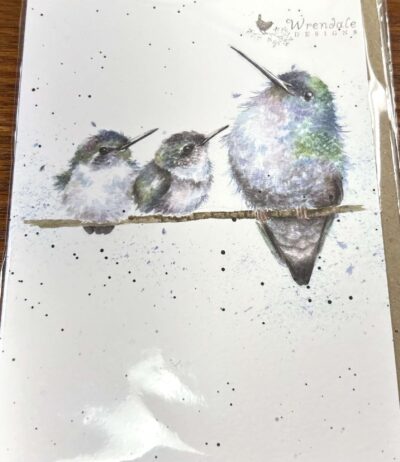 Spread Wings Hummingbird Blank Card