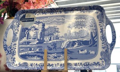 Blue Italian Large Melamine - Tray