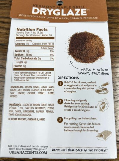 Vermont Maple Rub Spice