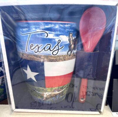 Texas with Red Spoon - Pattern Mug