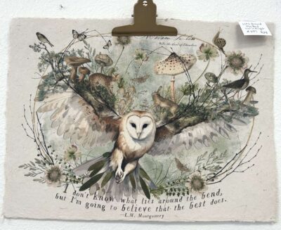 Recycle Paper - Owl in Flight - Lies around the Bend