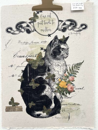 Recycle Paper - Cat/Butterfly - One Cat Leads