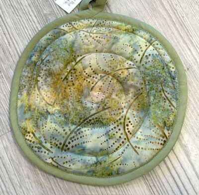 Hot Pad - Blue Leaf or Green Batik