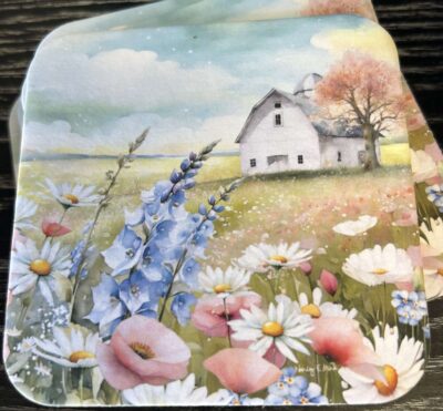 Springtime Barn - Coaster