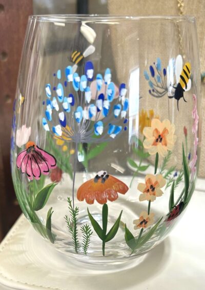 Flowers - Stemless Glass