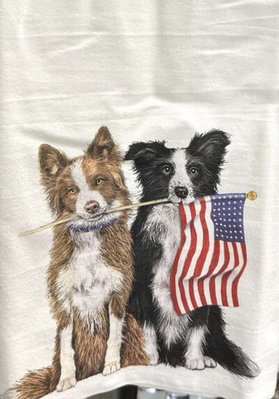 Collie Flag - Tea Towel