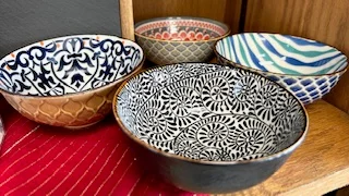 Cheyenne Footed Bowls - Assorted Colors