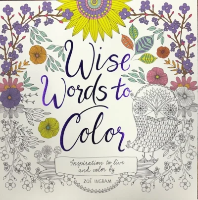 Wise Words - Coloring Book - Paperback