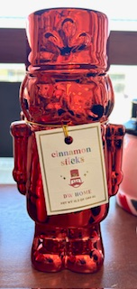 Cinnamon Sticks Glass Soldier Candle