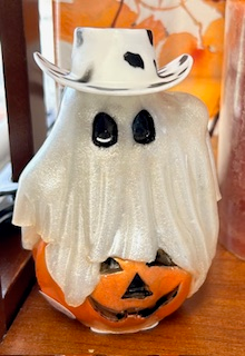 Pumpkin Ghost with Hat