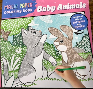 Magic Coloring - Baby Animals - Book