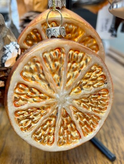 Glass Orange Ornament