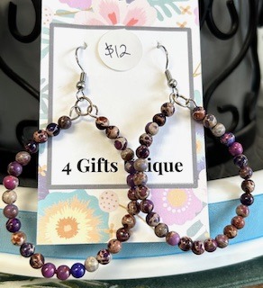 Sugalite Hoop Earrings