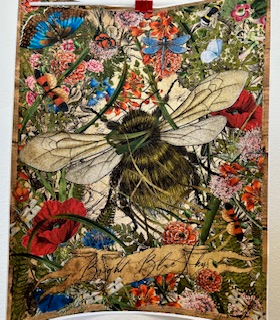 Bright Blue Sky - Bee - Canvas Print