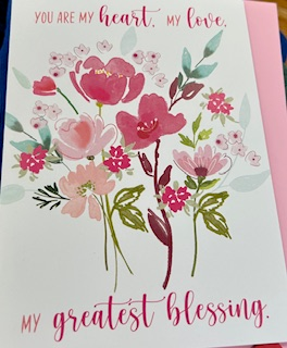 Valentine Day Bouquet Card