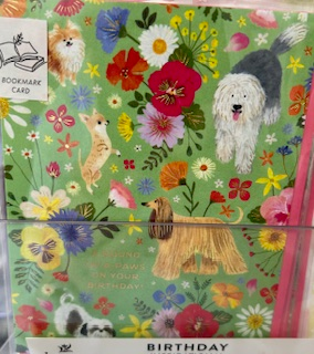 Dogs & Flowers - Birthday Card