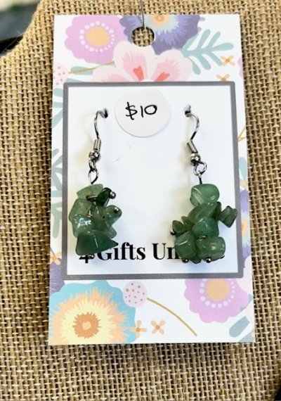 Silver Jade Earrings