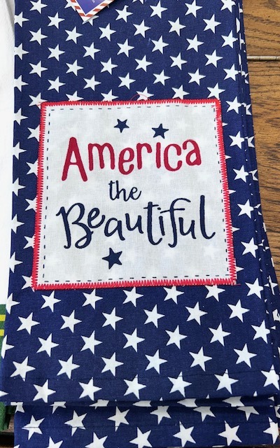 America the Beautiful - Tea Towel