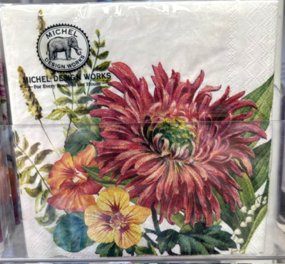 Dahlias - Beverage Napkin