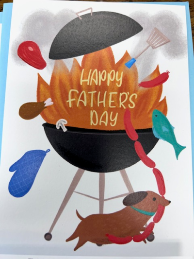 Grill Fire - Father's Day Card