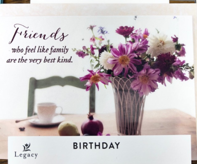 Table Vase - Birthday Card