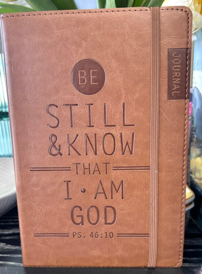 Be Still - Brown Faux Leather - Journal