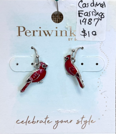 Cardinal Earrings