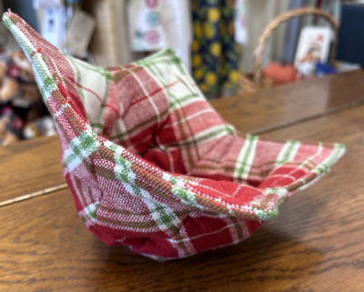 Red Plaid Bowl Cozy