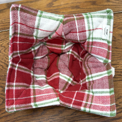 Red Plaid Bowl Cozy